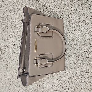 Brown and gold michael kors lurae with strap